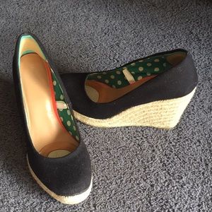 Merona black wedges